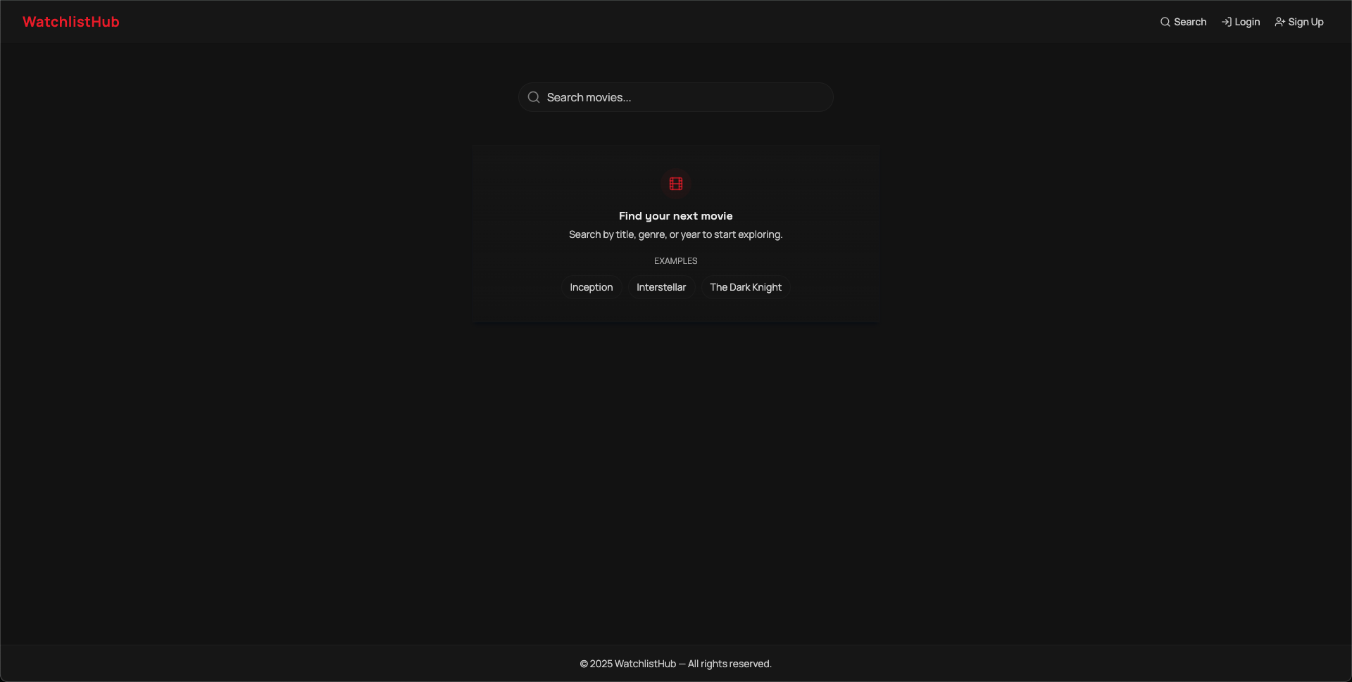 Watchlist Hub