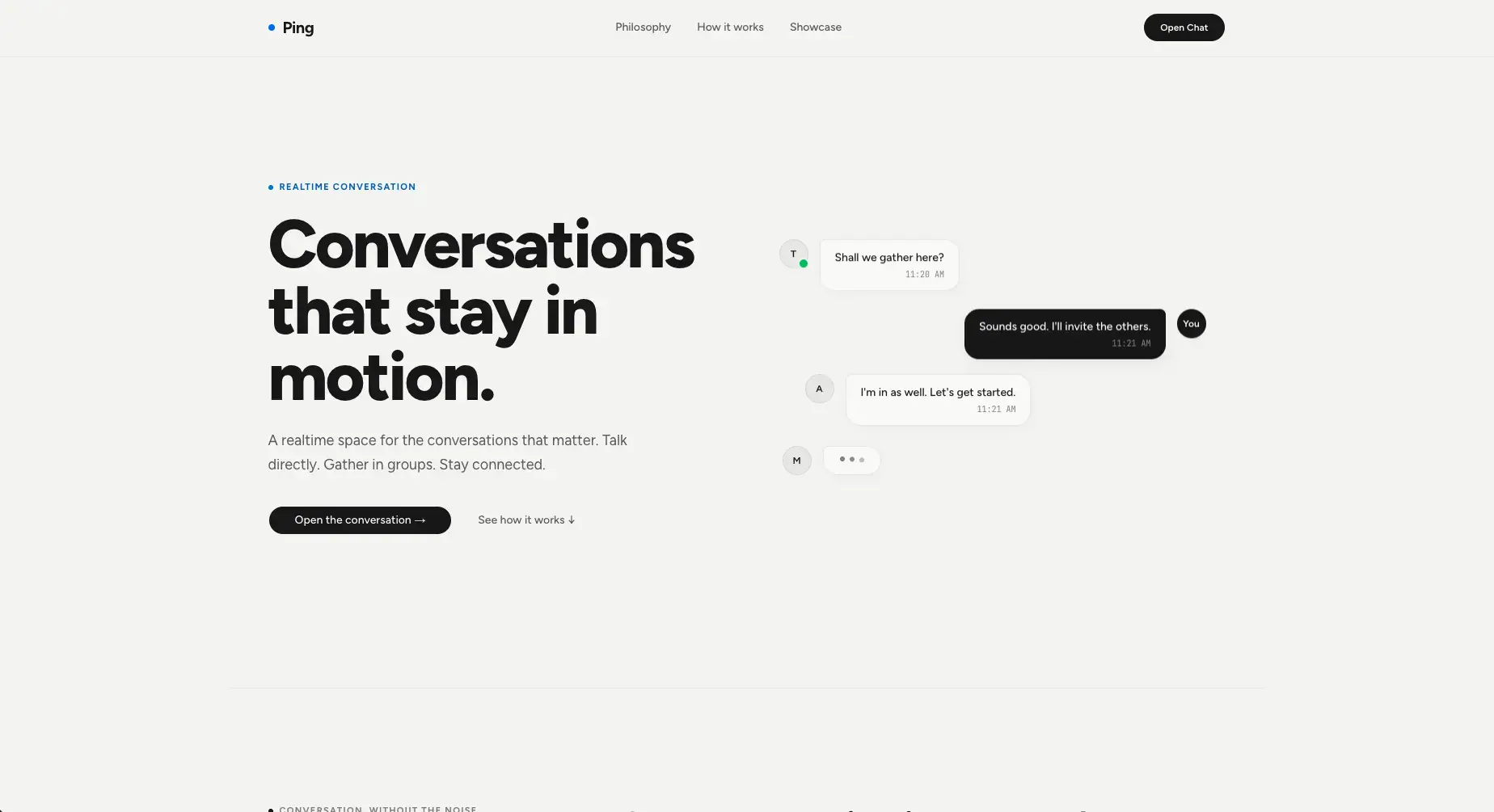 Ping project preview