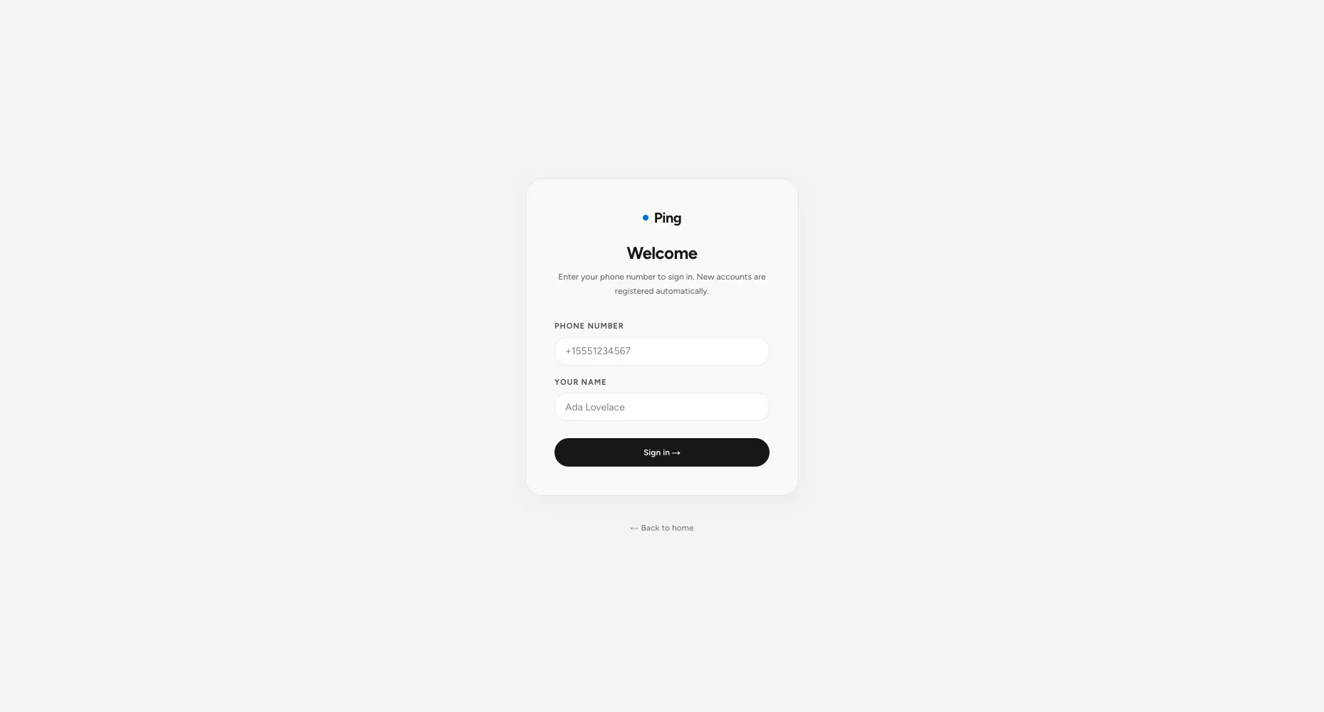 Ping screenshot 2