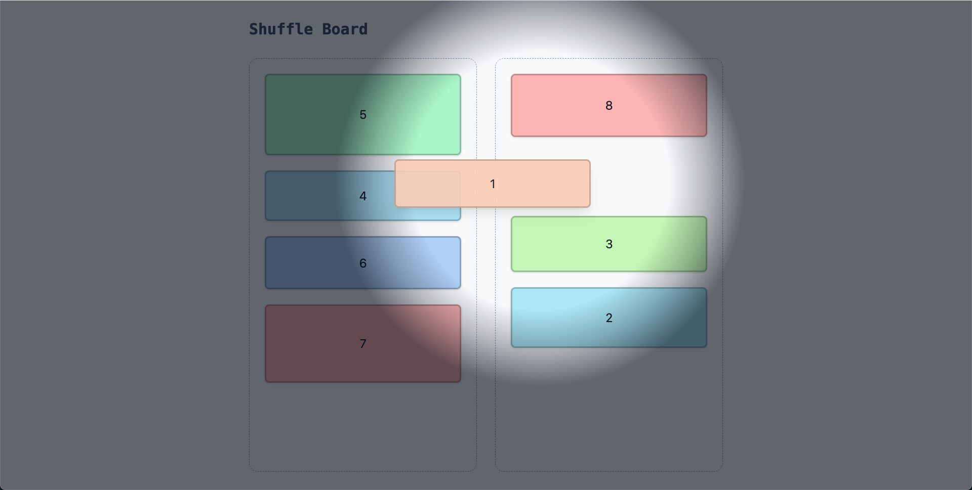 Shuffle Board UI Challenge